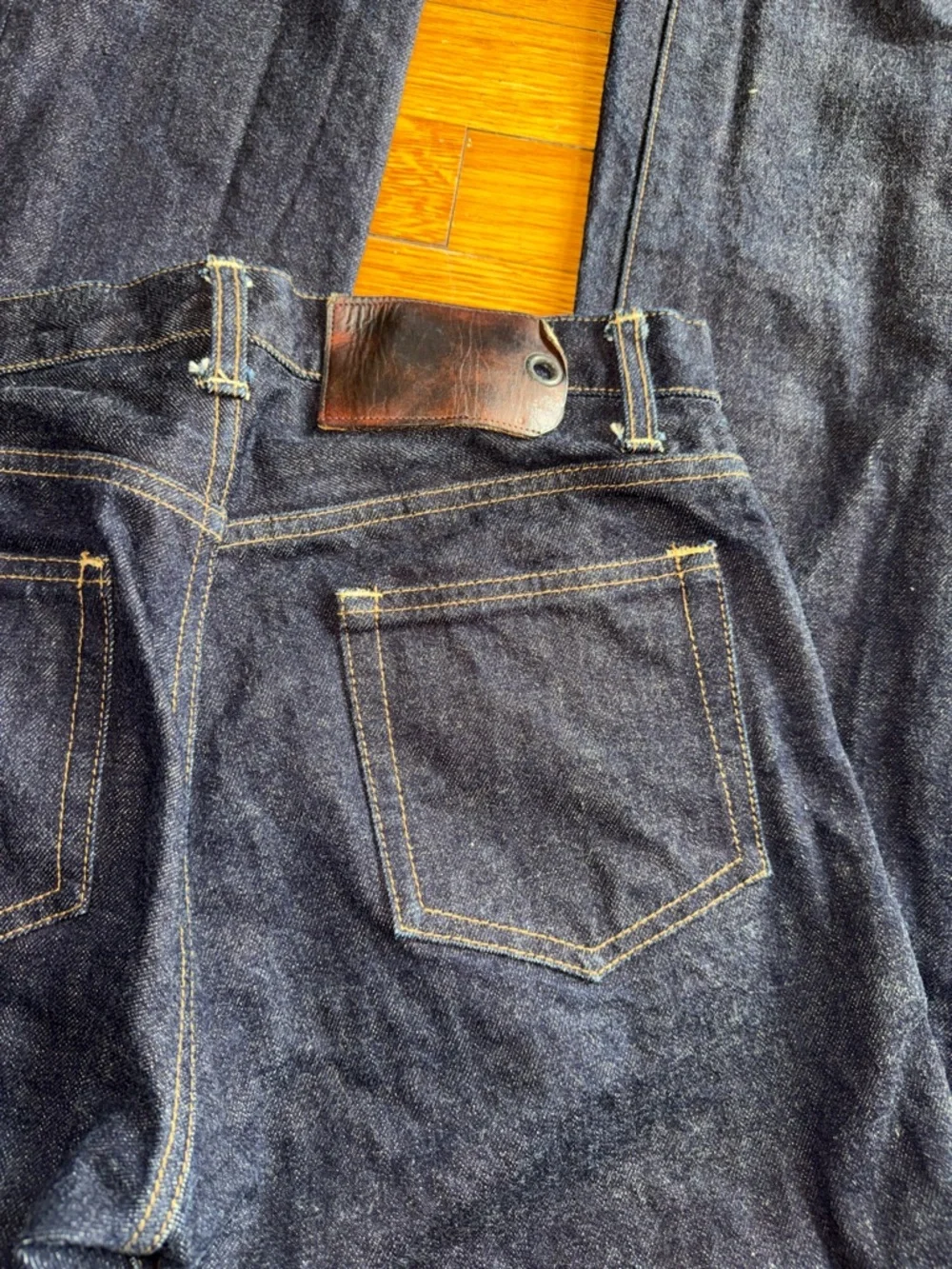 Schaeffers Garment hotel indigo blue denim wash handmade in Hollywood jeans 29 - Picture 4 of 10